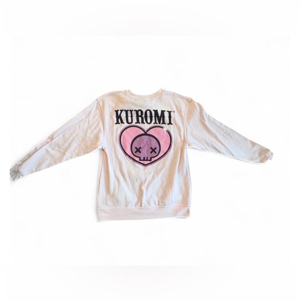 Sanrio Kuromi Pink Sweatshirt | Size Small | Cute Graphic Crewneck - Picture 5 of 9